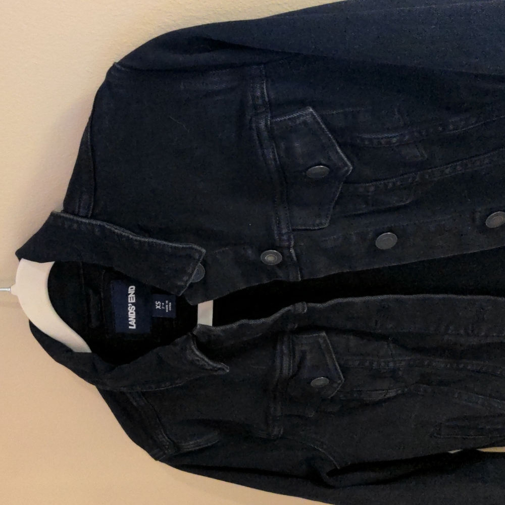 Black denim jacket